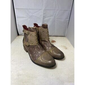 L'ARTISTE NAILHEAD Boots BROWN 9.5